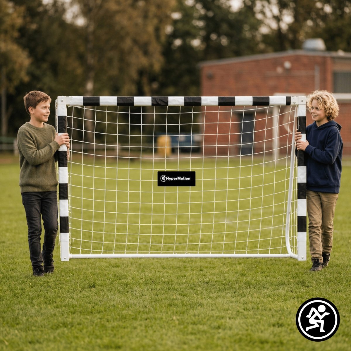 Bramka do piłki nożnej HyperMotion PRO 180 × 120 cm – biała