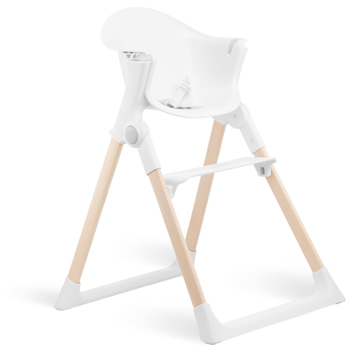 Krzesełko do karmienia NINA Moby-System, składane, białe