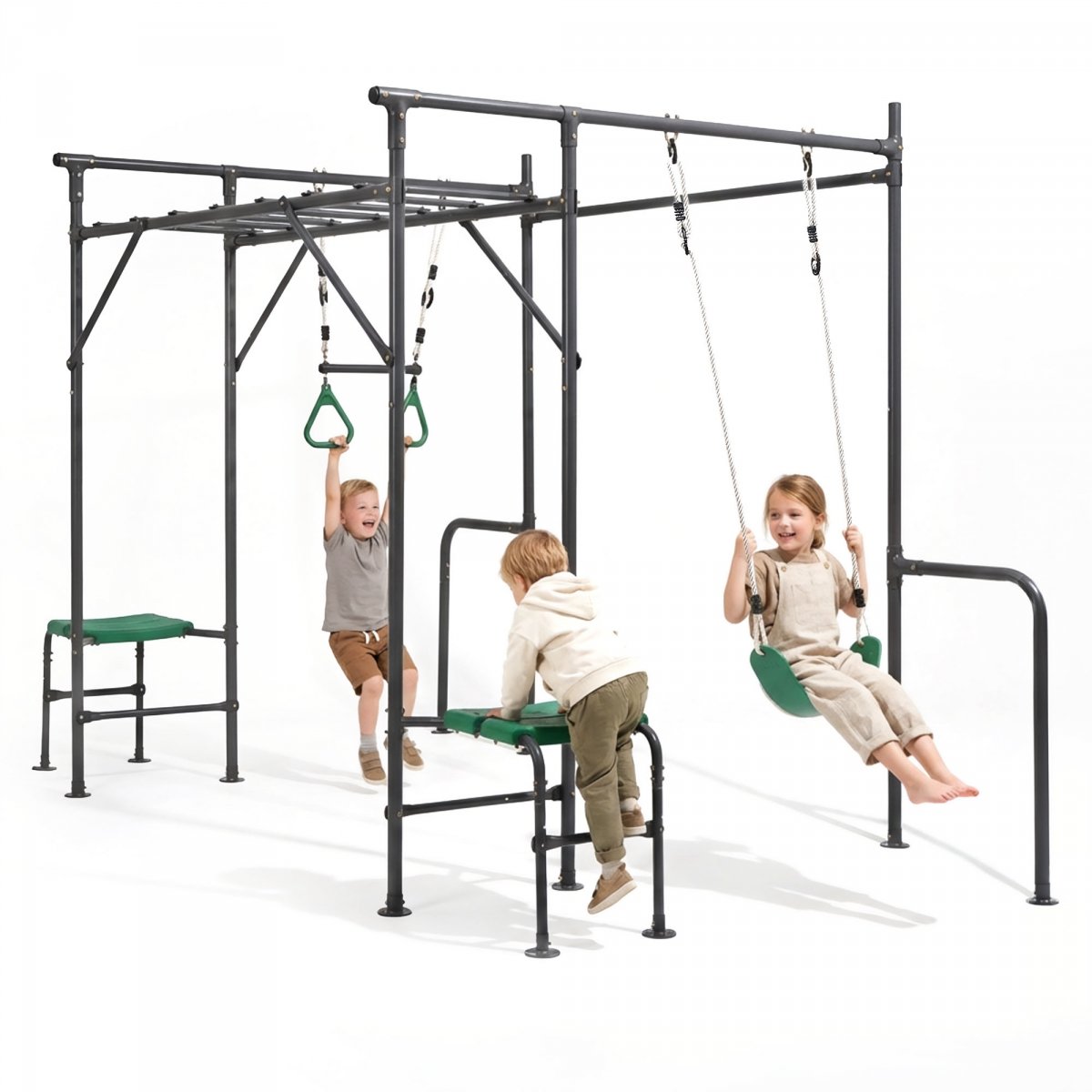 Wielofunkcyjny Plac Zabaw XXL z Małpim Gajem i Akcesoriami – Siłownia Ogrodowa HyperMotion