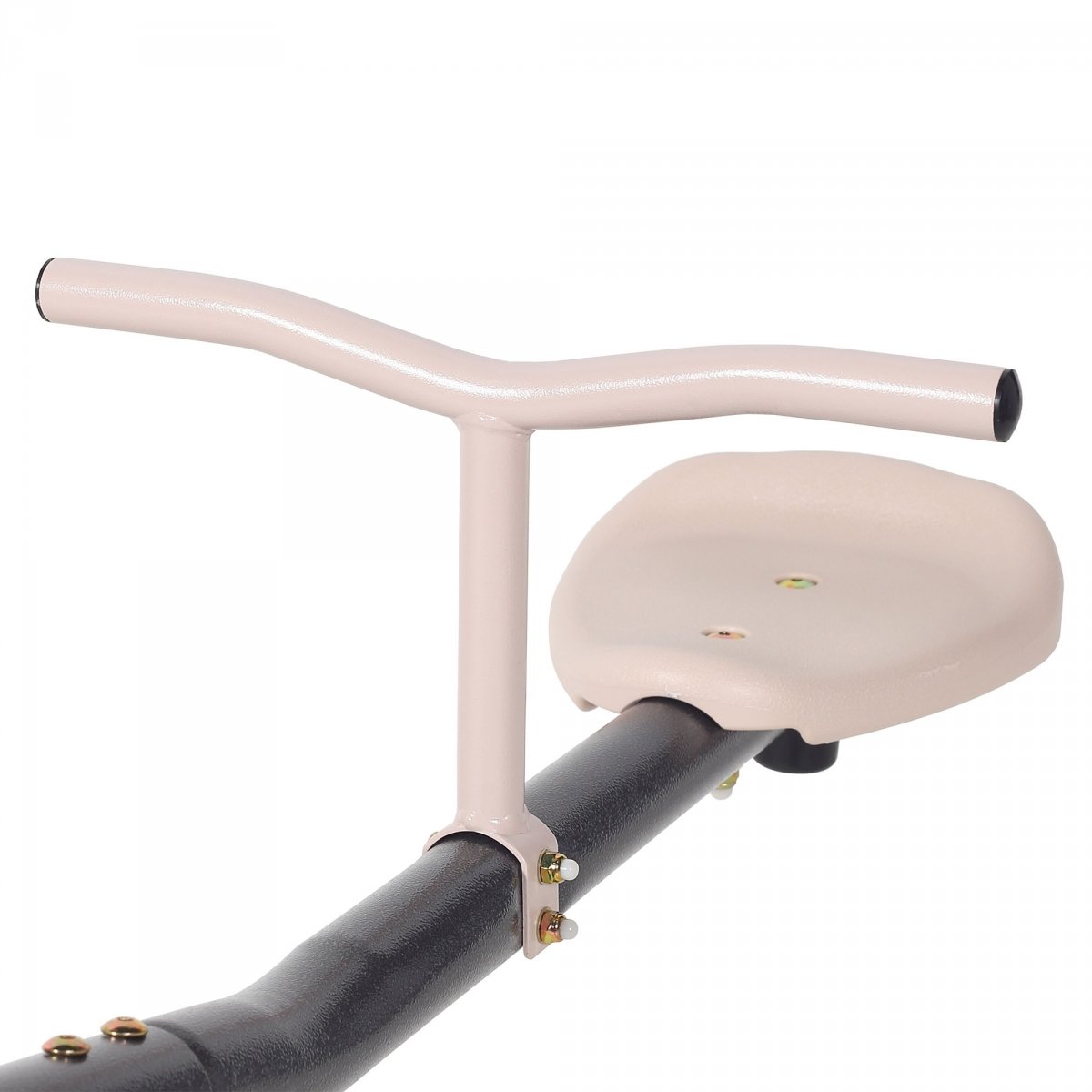 Huśtawka ogrodowa 2w1 - równoważnia z funkcją obrotu 360° - kolor beżowy