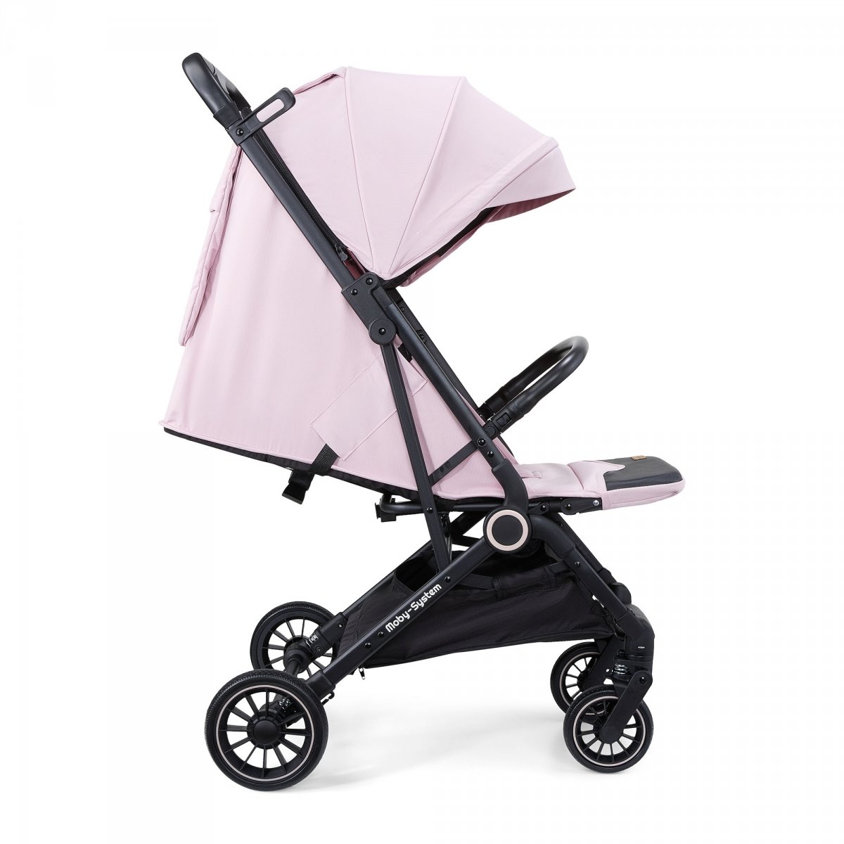 Wózek dziecięcy Spacerówka Moby-System LENA PINK PRO z funkcją WALIZKI