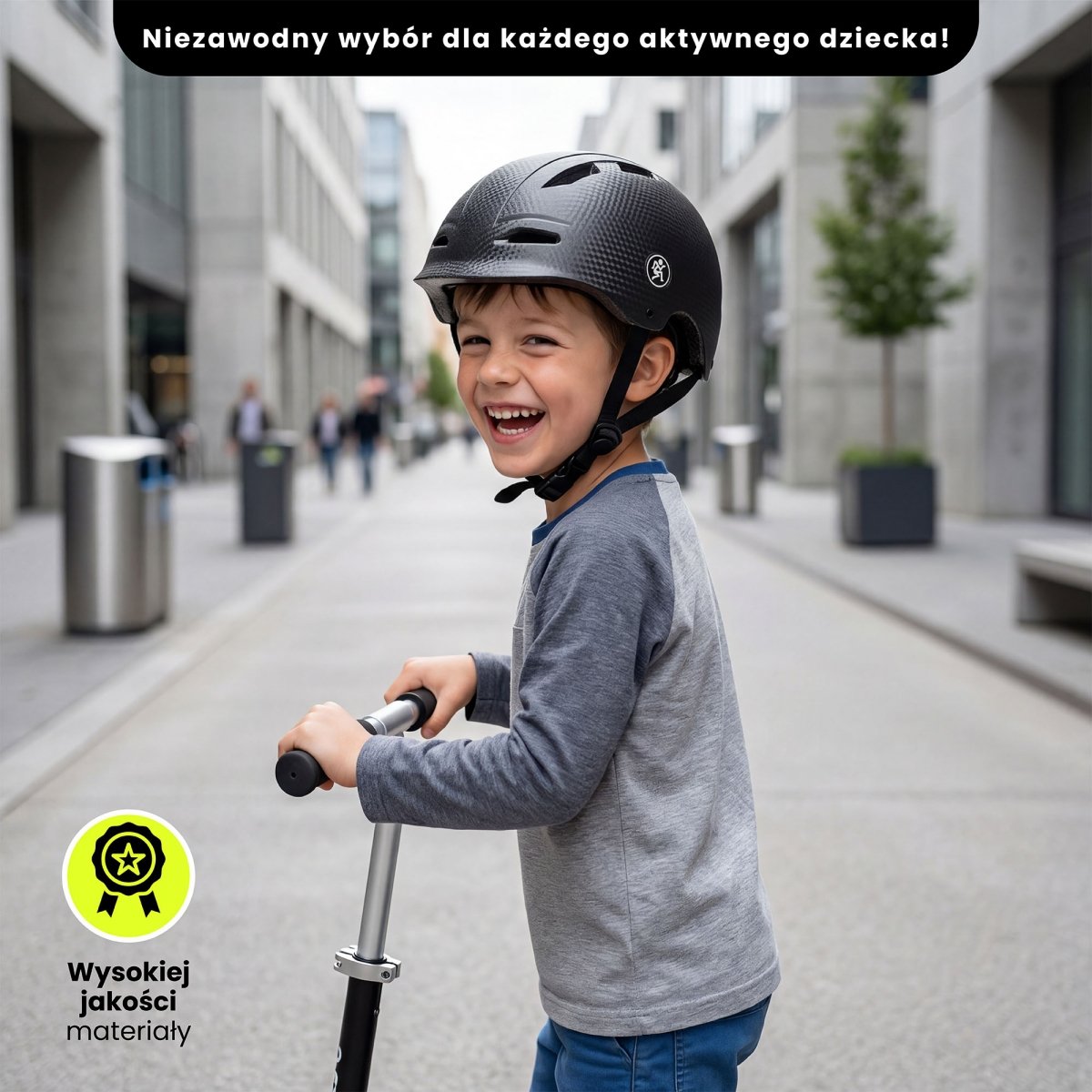 Kask dziecięcy i młodzieżowy na rower, hulajnogę HyperMotion rozmiar M (48-58 cm), kolor czarny