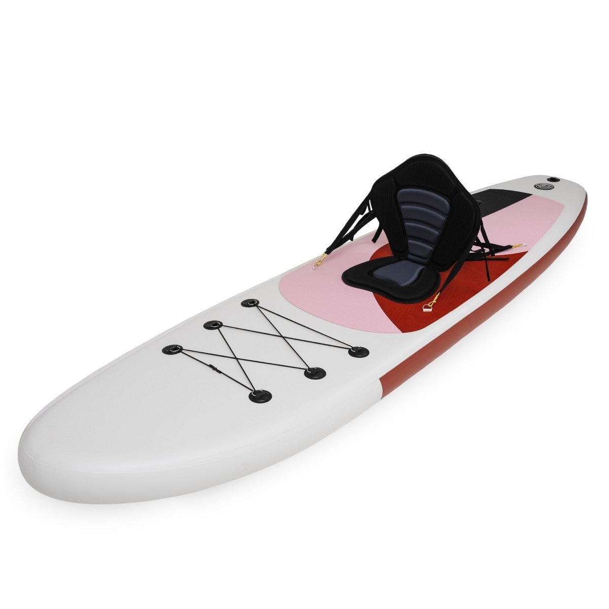 Pompowana deska SUP Stand Up Paddle 320cm z wiosłem i siedziskiem - HyperMotion WAVE BOOST PINK 320