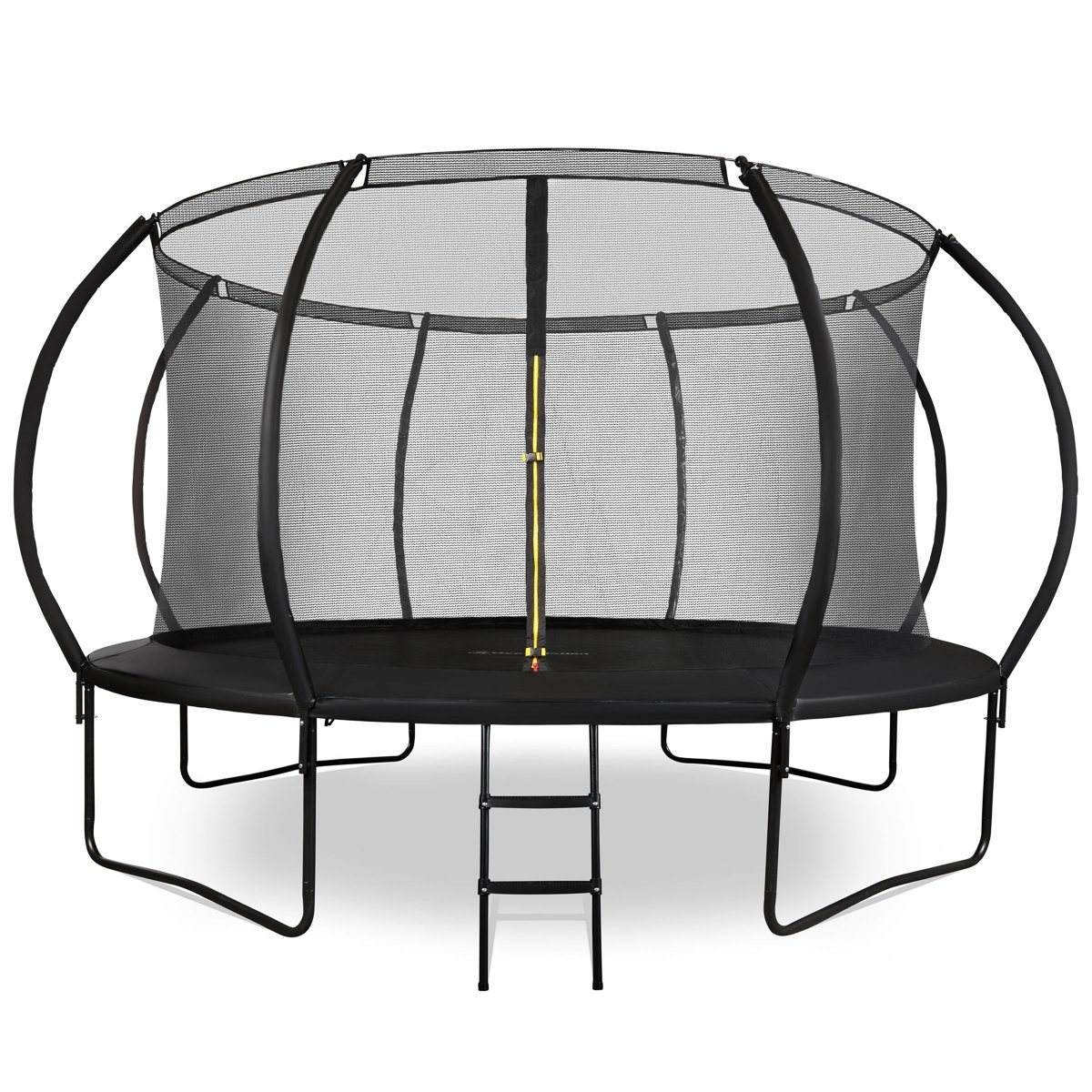 Trampolina ogrodowa XXXL dla dzieci HyperMotion - 430 cm 14FT - z drabinką i siatką wewnętrzną - do domu i ogrodu - 150kg max
