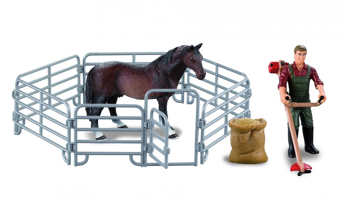 Farmee-zestaw Z01 - Farmer z kosiarką i koniem