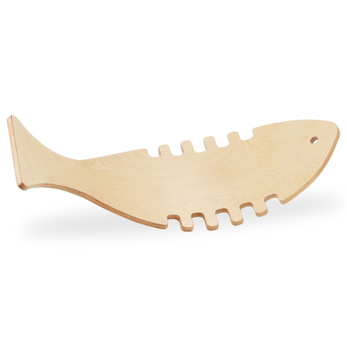 Drewniana deska do balansowania w kształcie ryby - bujak balansowy