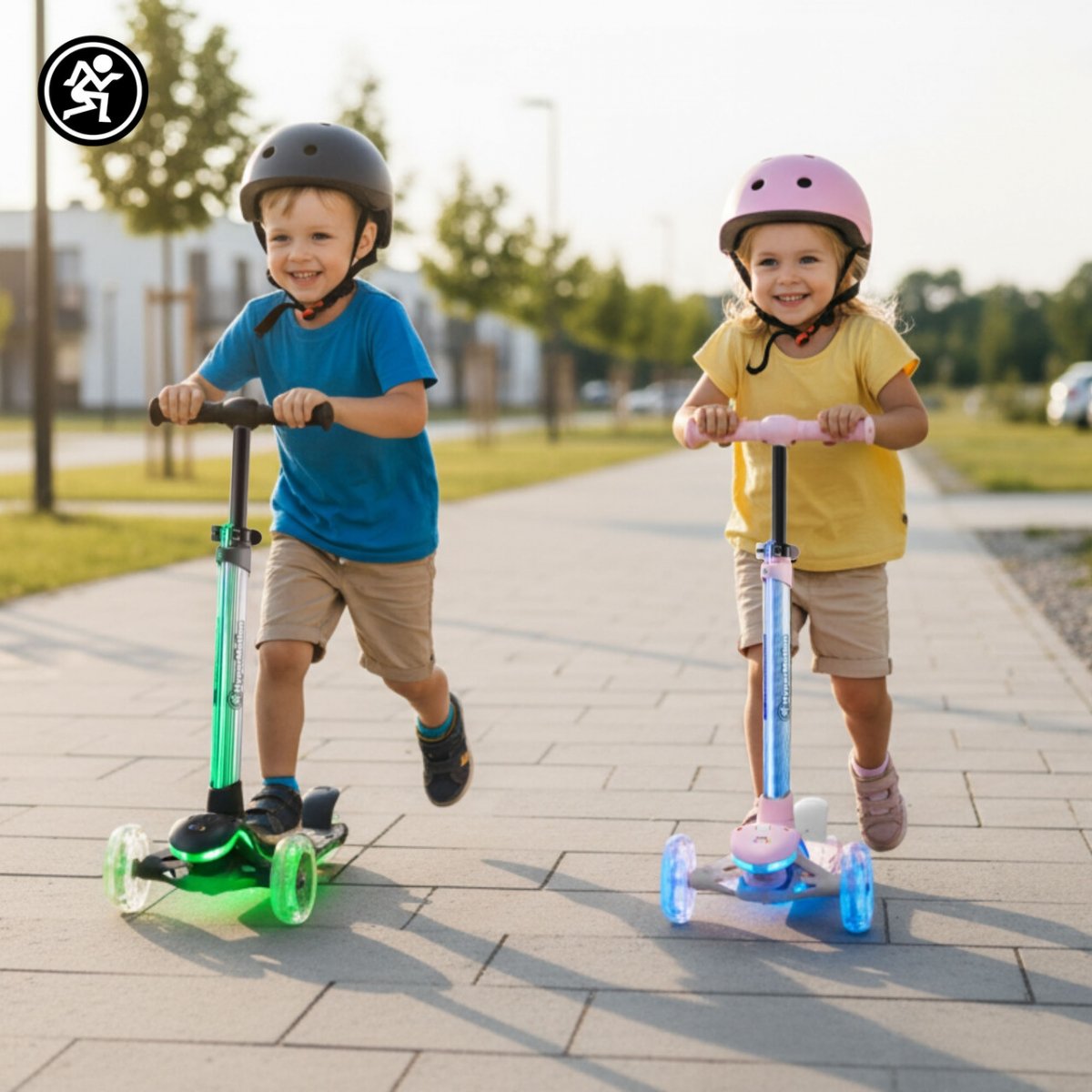 Hulajnoga balansowa HyperMotion BECKY - oświetlenie RGB LED, kolor czarny