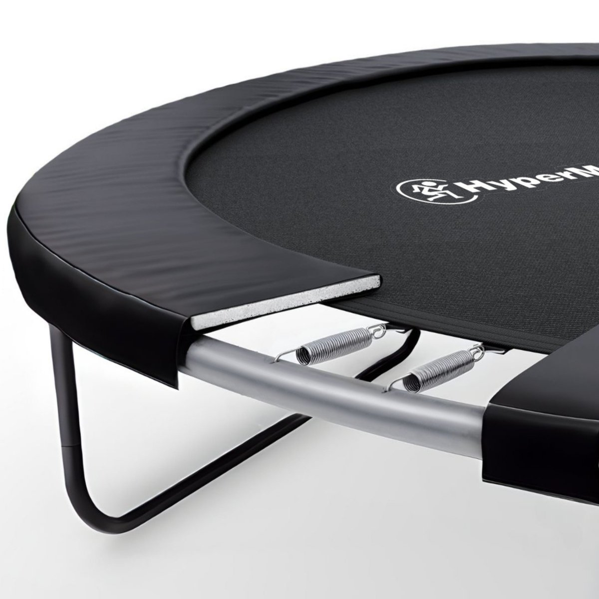 Trampolina ogrodowa XXL dla dzieci HyperMotion - 366 cm 12FT - z drabinką i siatką wewnętrzną - do domu i ogrodu - 150kg max