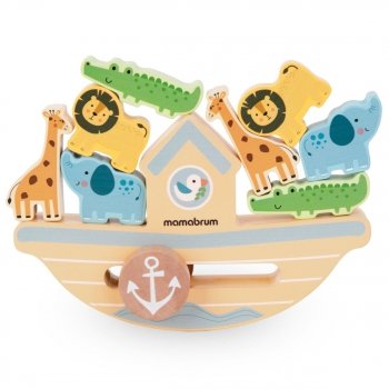 Balansująca łódka - drewniana gra zręcznościowa