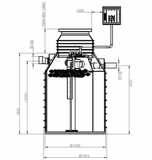 Oczyszczalnia biologiczna 2000L JFC H1 + GRATISY + DARMOWA DOSTAWA