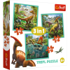 Puzzle dinozaury 3w1 Niezwykły świat dinozaurów Trefl 34837