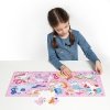 Puzzle Ach jednorożce 60el Dziewczynka ukłądająca puzzle