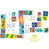 CzuCzu Domino Obrazkowe Dinozaury Gra 2+