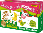  Zwierzaki i ich przysmaki Układanka Edukacyjna Adamigo 3+
