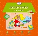 Akademia 2-latka Książka z zadaniami Naklejki ćwiczenia B
