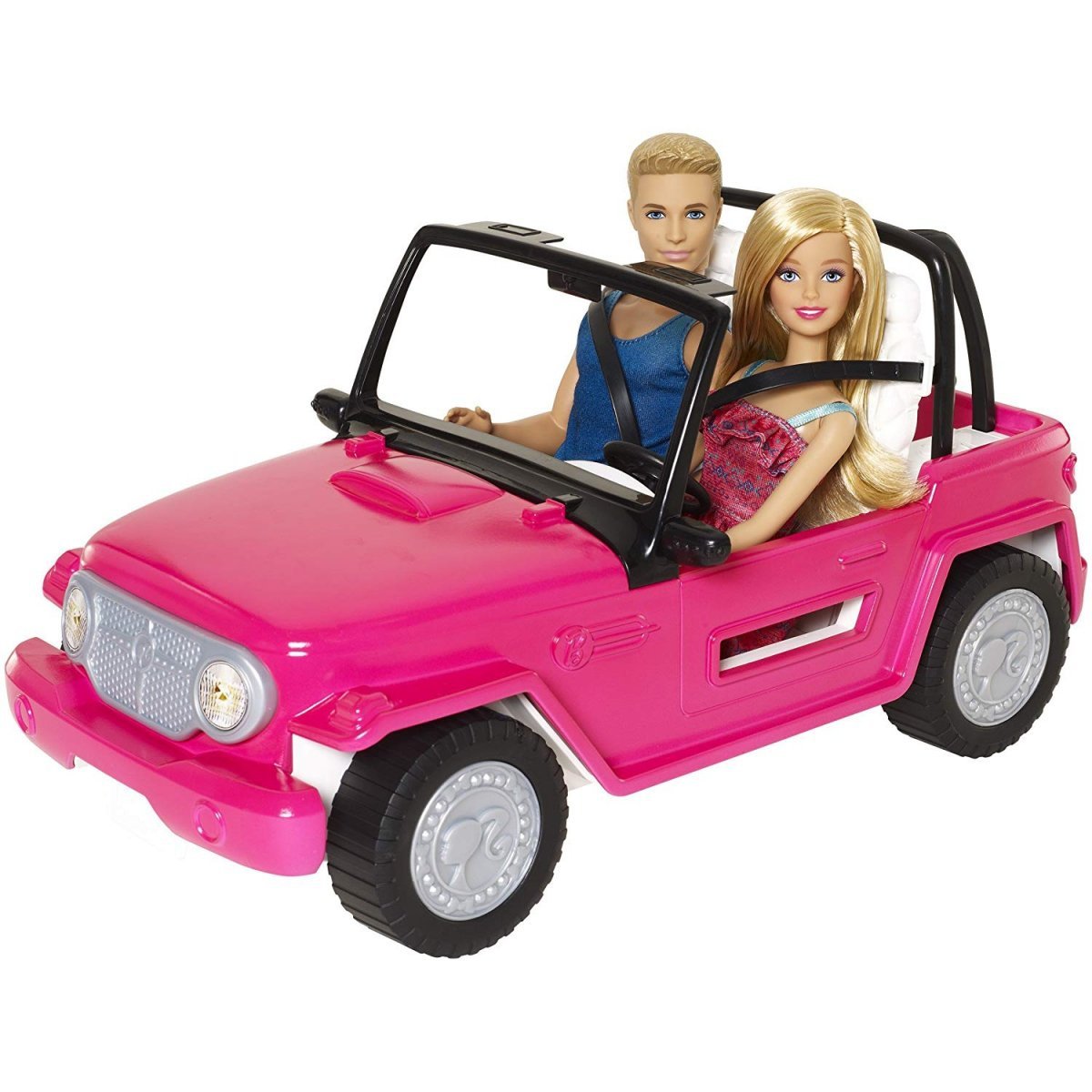 Auto Jeep plażowy Cruiser Barbie + Ken Mattel CJD12