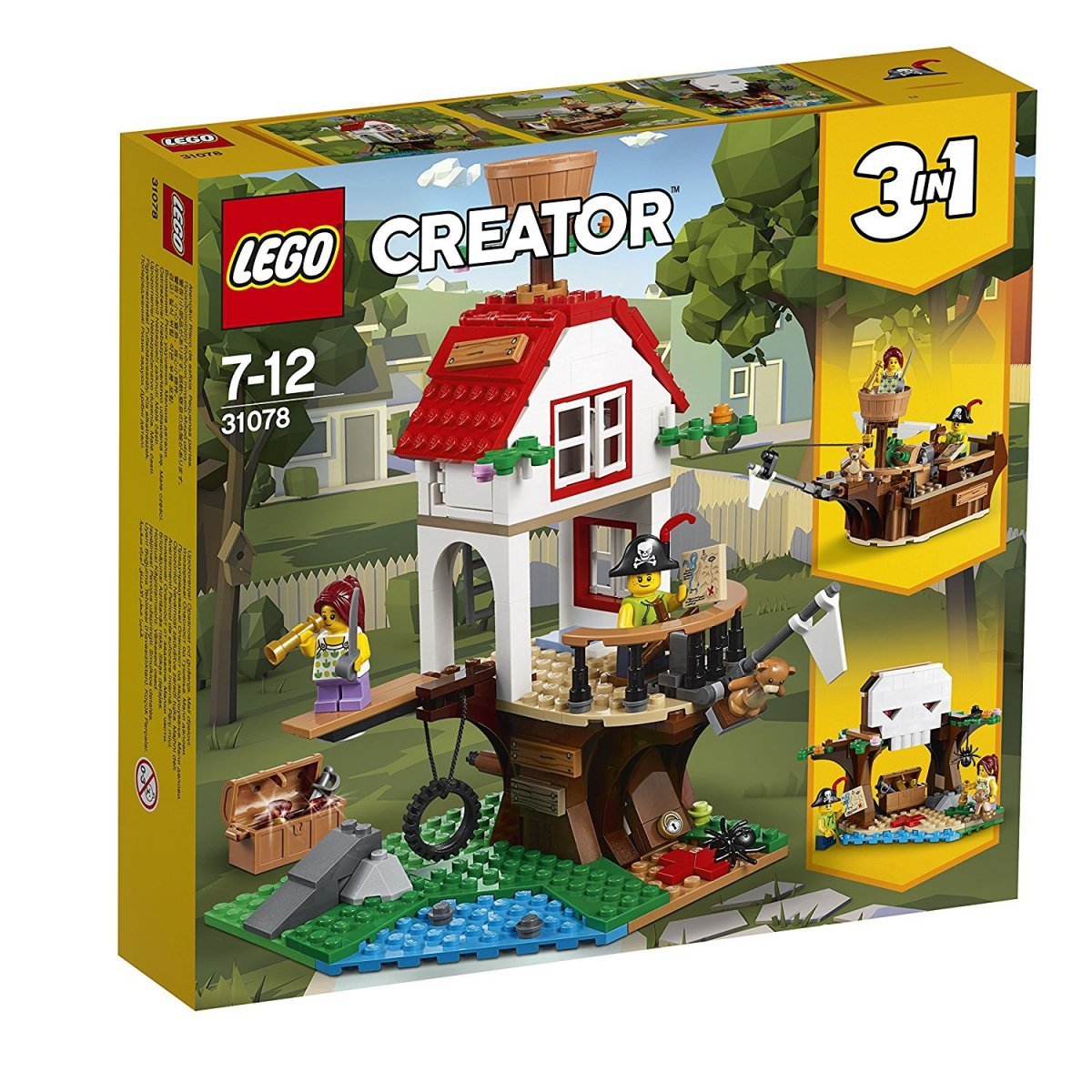 Lego Creator 31078 Skarby Domku Na Drzewie 3w1 Klocki Dla