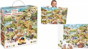 CzuCzu Dzikie puzzle Parki narodowe 200 el Plakat edukacyjny