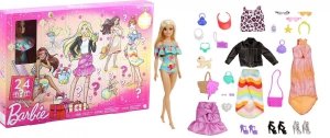 BARBIE KALENDARZ Adwentowy z Lalką Niespodzianki Mattel