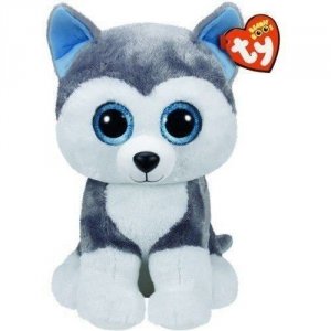 TY Maskotka Pies Husky Slush 24 cm Beanie Piesek Błyszczące oczy