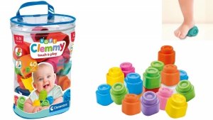 Soft Clemmy Miękkie Klocki CLEMENTONI 40 el Torba