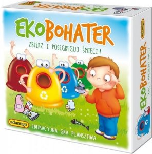 Edukacyjna Gra planszowa Ekobohater Zbierz i posegreguj śmieci