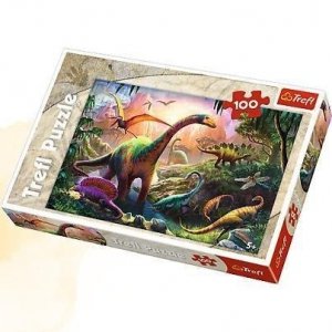 Puzzle Świat dinozaurów 100 el Dinozaury Trefl 16277