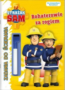 Strażak Sam Bohaterowie Zadania do ścierania + Pisak zmazywalny