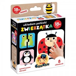CzuCzu Zwierzątka układam połówki symetryczne 18mc+