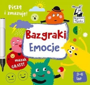 Bazgraki Emocje Piszę i Zmazuje Kapitan Nauka  3+