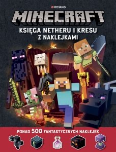 Minecraft Księga Netheru i Kresu z naklejkami 500 Naklejek