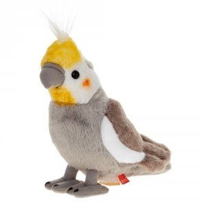 Maskotka Papuga nimfa szara 20cm Pluszak Beppe