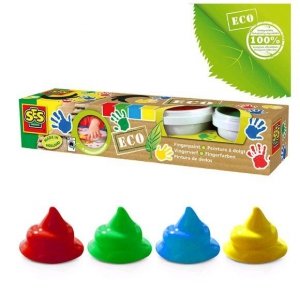 Eco Farby do malowania Palcami SES Spieralne 4 Kolory