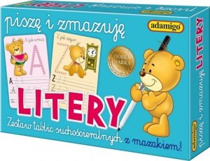 Adamigo Piszę i zmazuję Litery Zestaw tablic suchościeralnych 006564