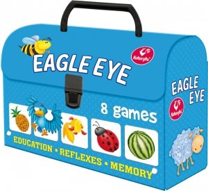 Gra Chest Eagle Eye Kuferek 8 Gier Nauka angielskiego Kukuryku
