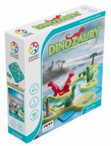 Dinozaury Tajemnicza wyspa Smart Games Gra logiczna 80 Zadań IUVI