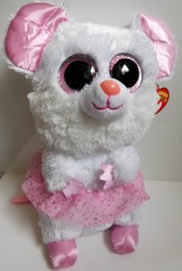 Maskotka TY Beanie Myszka Baletnica 24 cm Nina Balerina