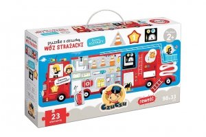 Puzzle z dziurką Wóz Strażacki 23el CZUCZU 2+ Straż