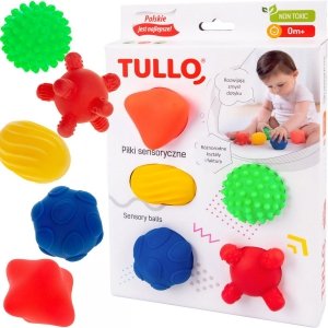 TULLO Piłki sensoryczne Kształty piłeczki 5 szt 0m+