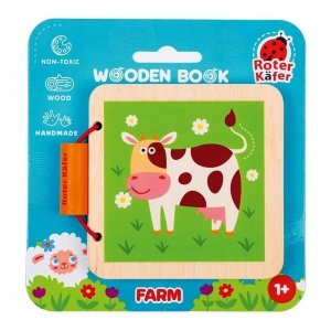 Książeczka drewniana edukacyjna Farma Roter Kafer