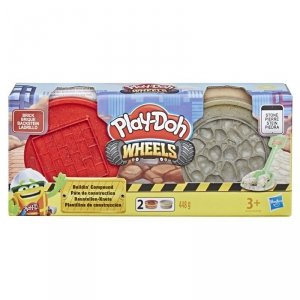 Play-Doh WHEELS CIASTOLINA Tuby budowlane Cegła i Kamień E4524