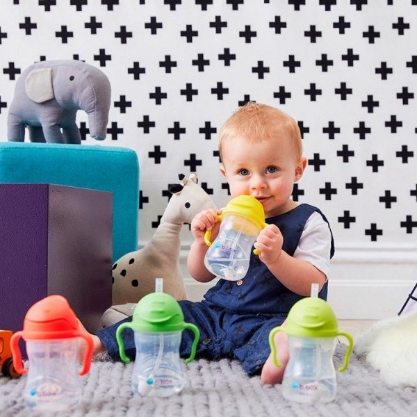B.BOX Nowy Bidon ze słomką 240ml Jabłkowy BB00503 bbox