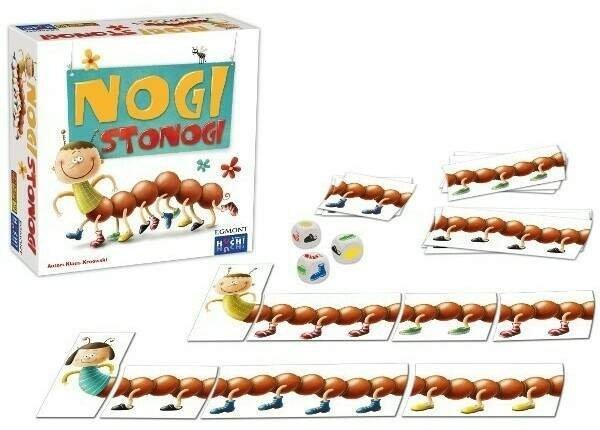 Nogi Stonogi Gra edukacyjna Nauka liczenia kolory Egmont
