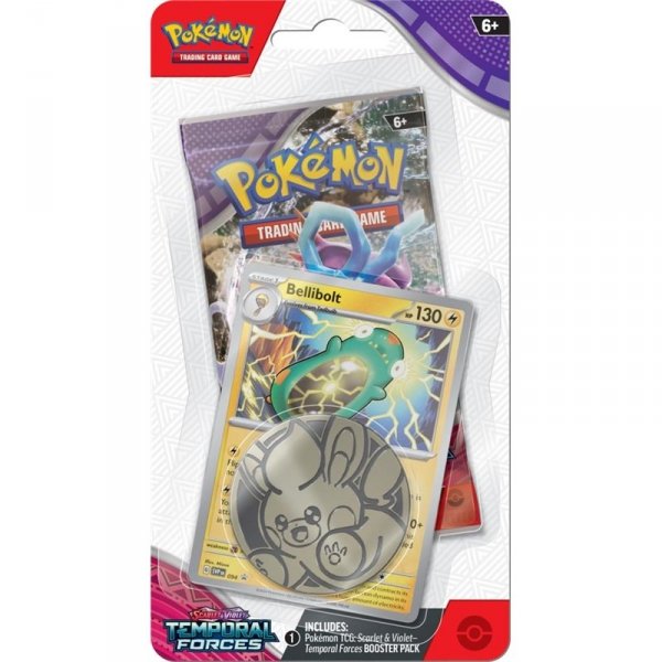 Pokemon TCG Karty Moneta Temporal Forces Checklane Blister