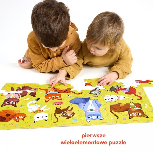 CzuCzu Puzzle Miau Kotki 40 el dzieci układają puzzle