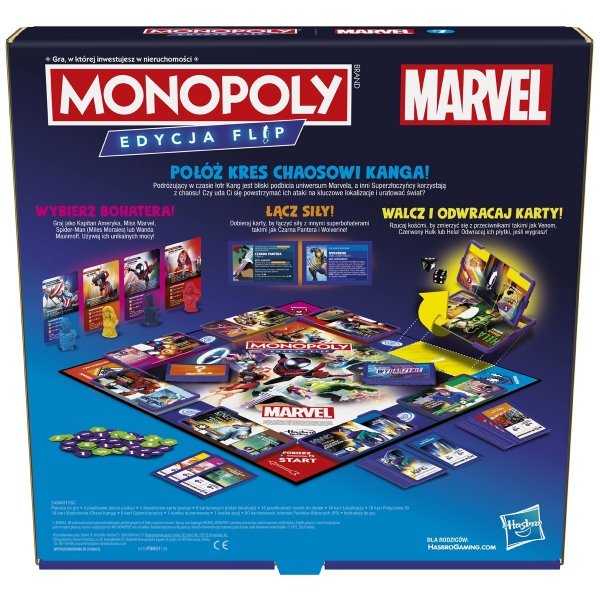 Gra Monopoly Marvel Edycja Flip