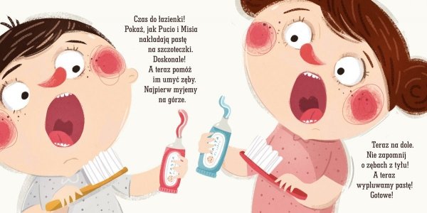 Pucio mówi Dzień dobry Książka Uczę się z Puciem
