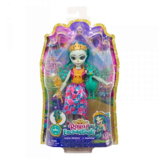 ENCHANTIMALS Royal Lalka Queen Paradise i Paw Rainbow