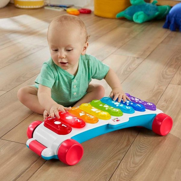 Fisher Price Duży edukacyjny ksylofon do ciągnięcia Cymbałki