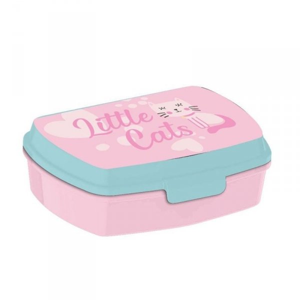 Lunchbox Pudełko śniadaniowe różowe Little Cats Kotek